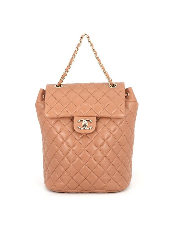 Chanel Backpack Quilted CC Logo Lambskin main image 6